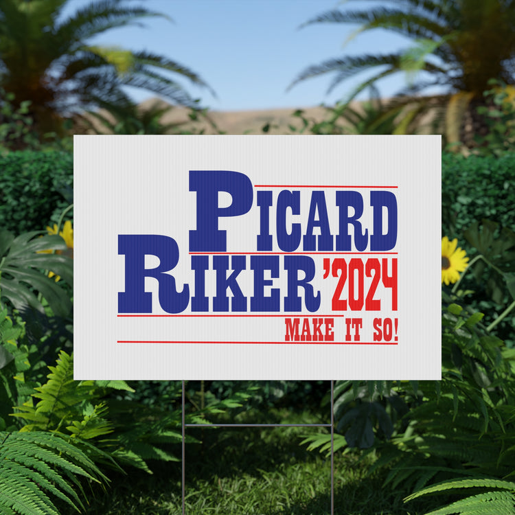 Picard Riker 2024 Plastic Yard Sign - Fandom-Made