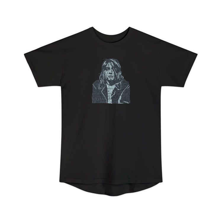 Kurt Cobain Unisex Long Body Tee - Fandom-Made