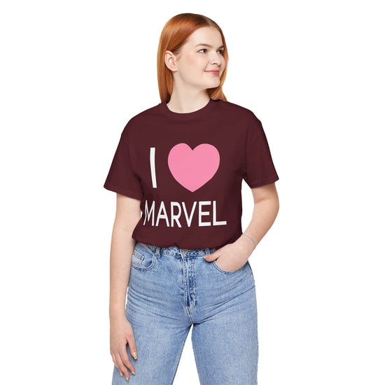 I Love Marvel Unisex T-Shirt - Fandom-Made