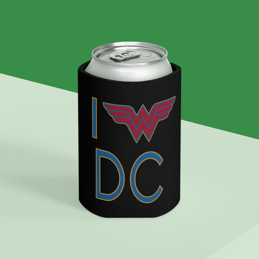 I Love DC Wonder Woman Edition Can Cooler - Fandom-Made