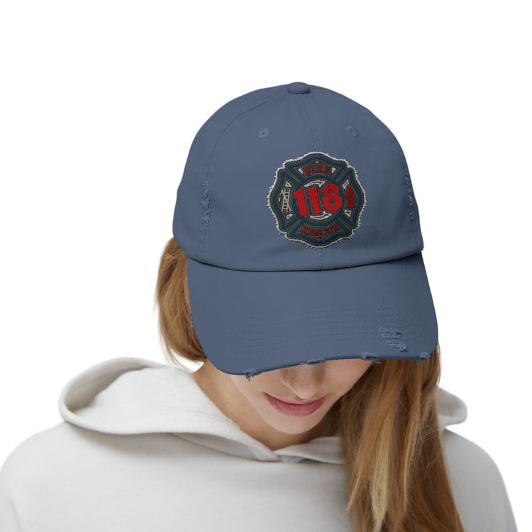 118 Dispatch Squad Distressed Cap - Fandom-Made