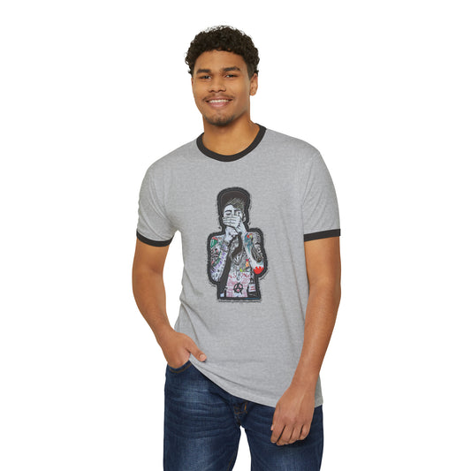 MGK Embroidery Design Ringer T-Shirt - Fandom-Made