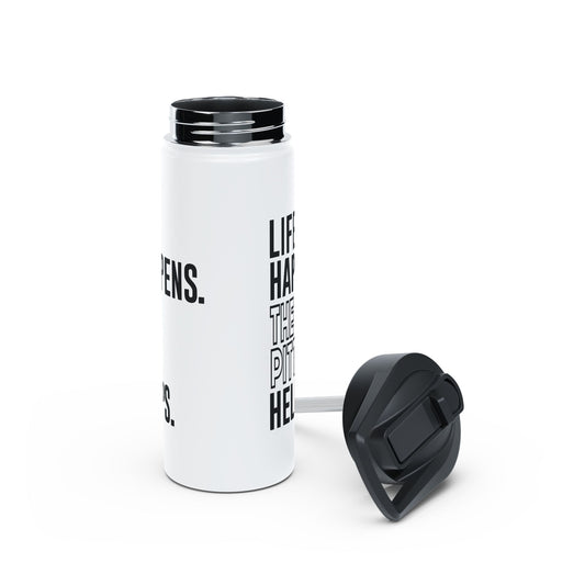 Life Happens The Pitt Helps Water Bottle - Fandom-Made