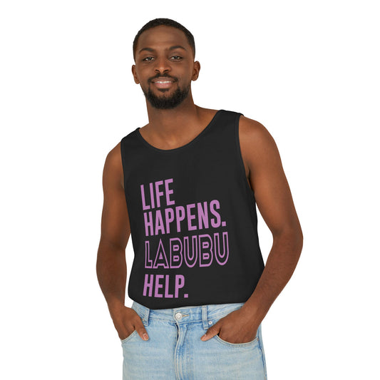Life Happens Labubu Help Tank Top - Fandom-Made