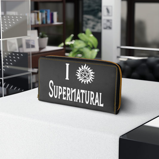I Love Supernatural Anti-Possession Symbol Edition Zipper Wallet - Fandom-Made