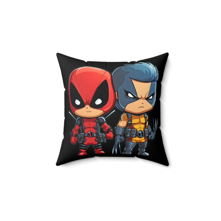 Cute Chimichangas Square Pillow - Fandom-Made