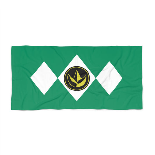 Green Power Ranger Beach Towel - Fandom-Made