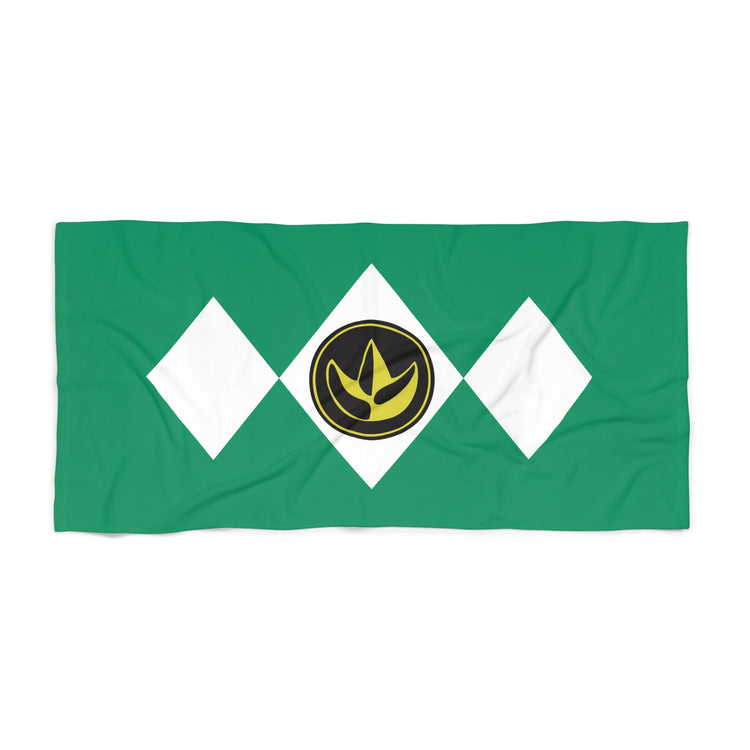 Green Power Ranger Beach Towel - Fandom-Made