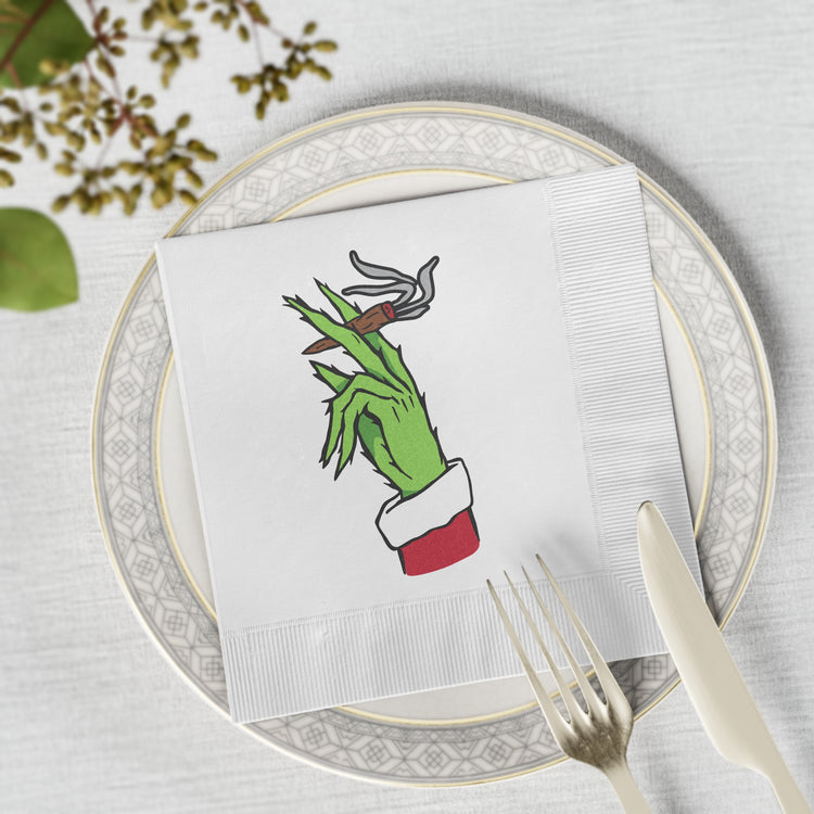 Grinch Bluntmas Paper Napkins