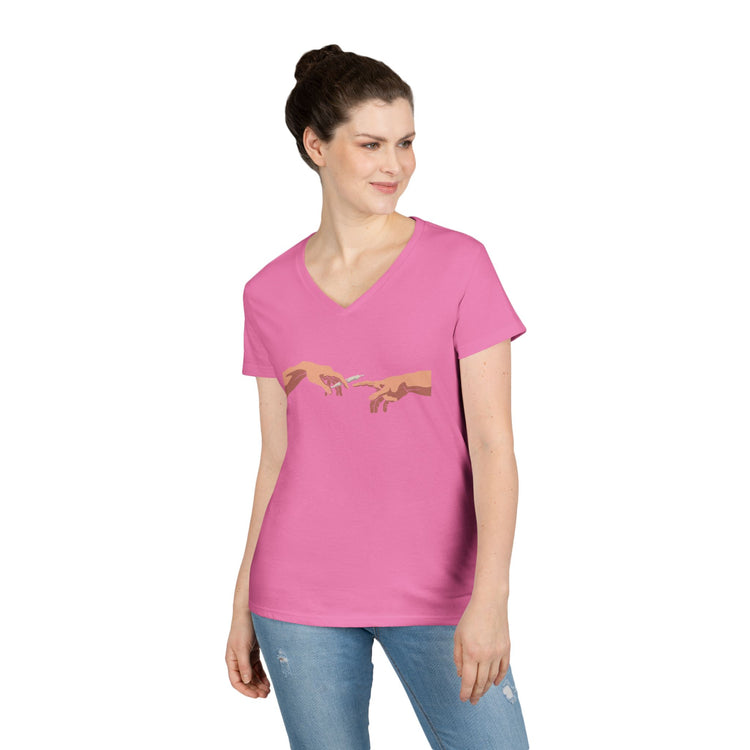 Pass It Ladies' V-Neck Tee