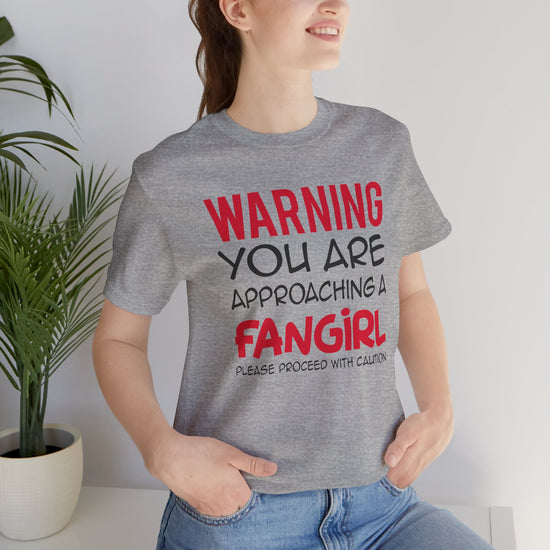 Warning Fangirl Unisex T-Shirt - Fandom-Made