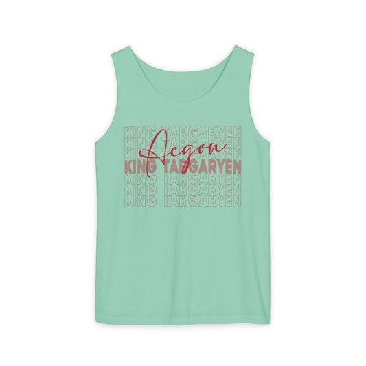 King Aegon Unisex Garment-Dyed Tank Top - Fandom-Made