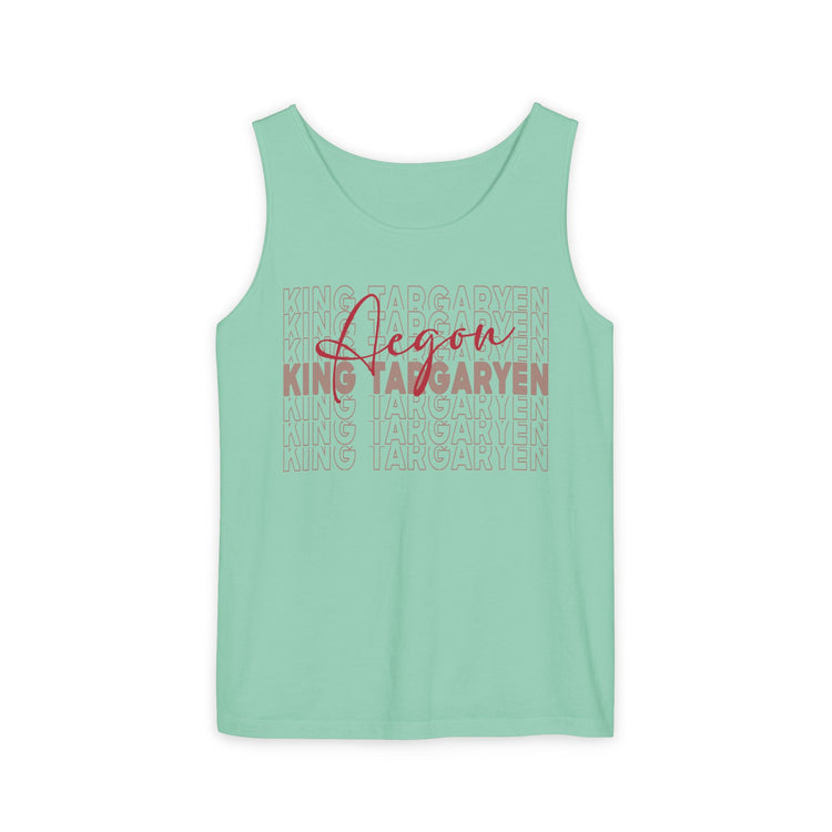 King Aegon Unisex Garment-Dyed Tank Top - Fandom-Made