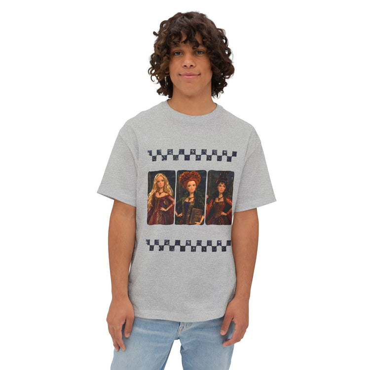 Here For Hocus Pocus Unisex Oversized Boxy Tee