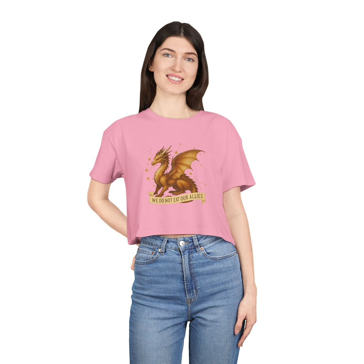 We Do Not Eat Our Allies Crop Top - Fandom-Made