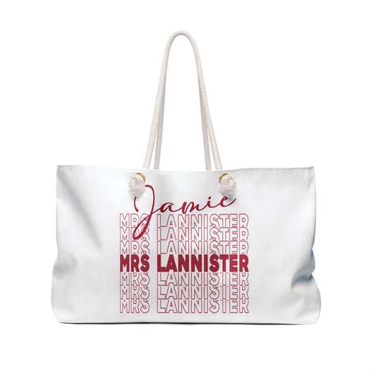 Mrs. Jamie Lannister Weekender Bag