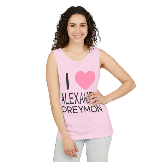 I Love Alexander Dreymon Unisex Garment-Dyed Tank Top - Fandom-Made