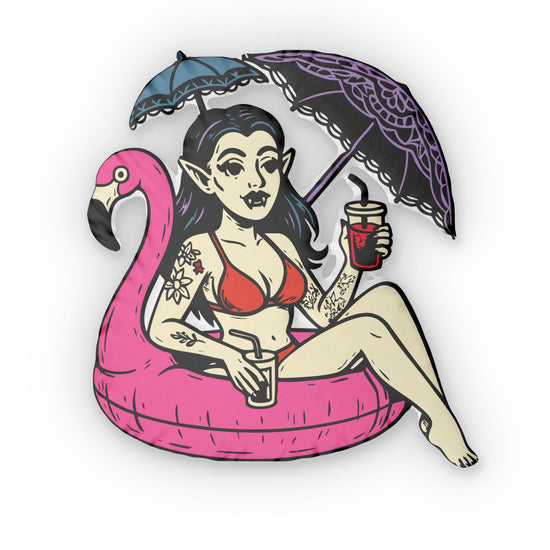 Goth Girl Summer-Shaped Pillow - Fandom-Made