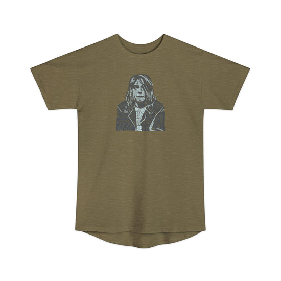 Kurt Cobain Unisex Long Body Tee - Fandom-Made