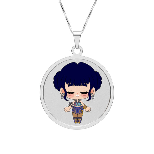 Zoey Round Photo Pendant