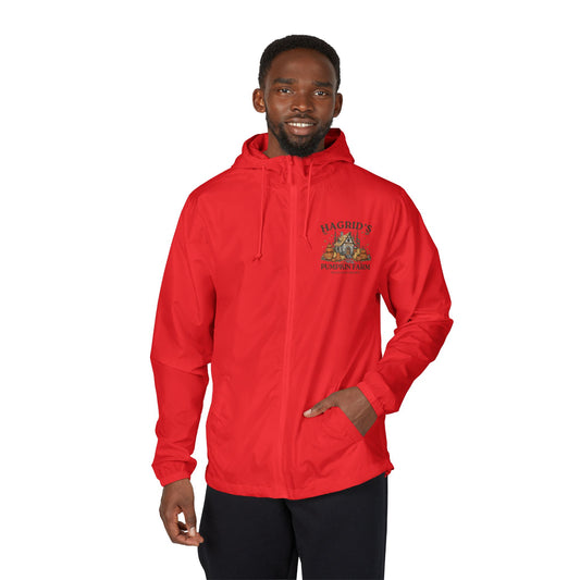 Hagrid's Pumpkins Unisex Full-Zip Windbreaker Jacket - Fandom-Made