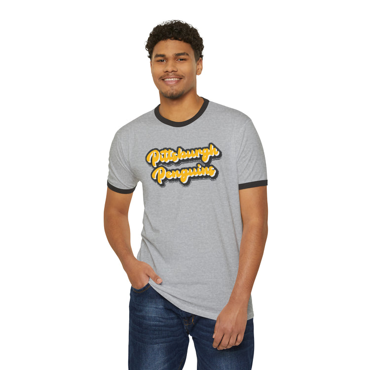 Pittsburgh Penguins Ringer T-Shirt - Fandom-Made