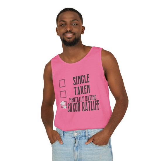 Mentally Dating Saxon Ratliff Tank Top - Fandom-Made