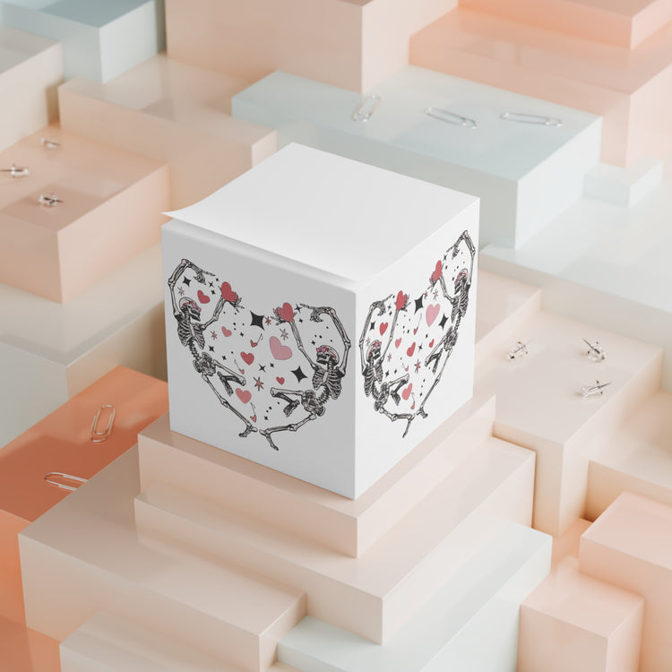 Skeleton Love Note Cube