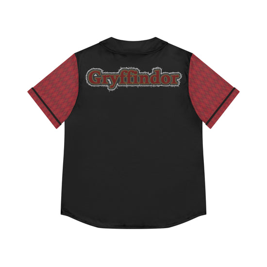 Gryffindor Embroidery Design Women's Baseball Jersey - Fandom-Made