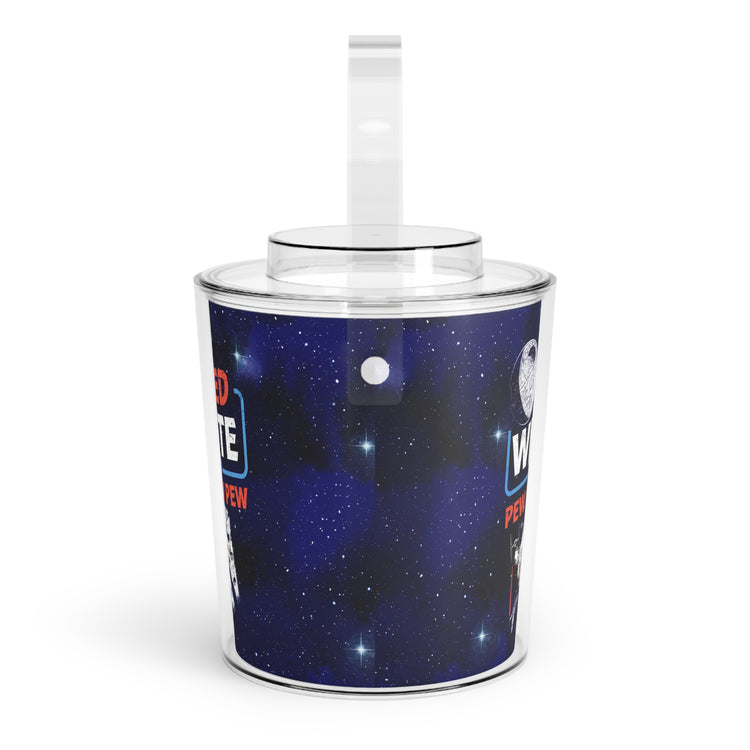 Red White Pew Pew Ice Bucket