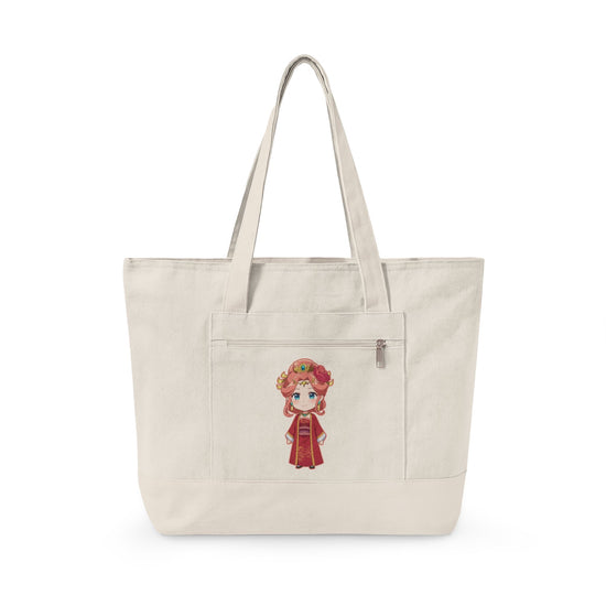 Lady Gyokuyō Zippered Canvas Tote - Fandom-Made