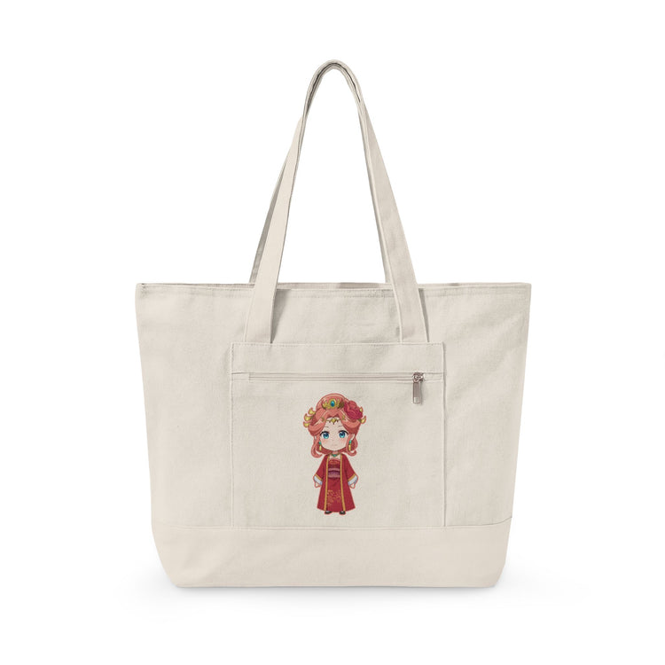 Lady Gyokuyō Zippered Canvas Tote - Fandom-Made