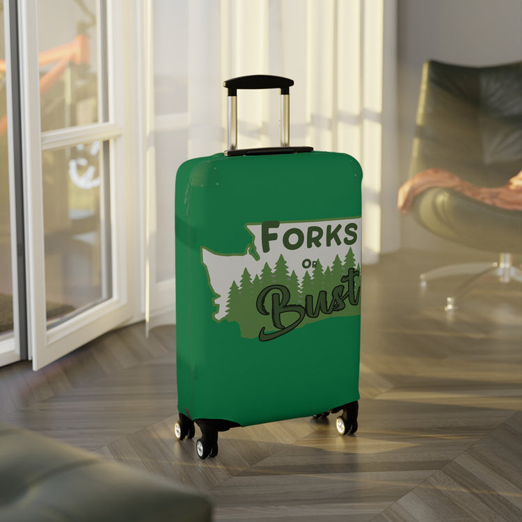 Forks Or Bust Luggage Cover