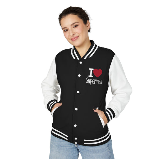 I Love Superman Unisex Letterman Jacket - Fandom-Made