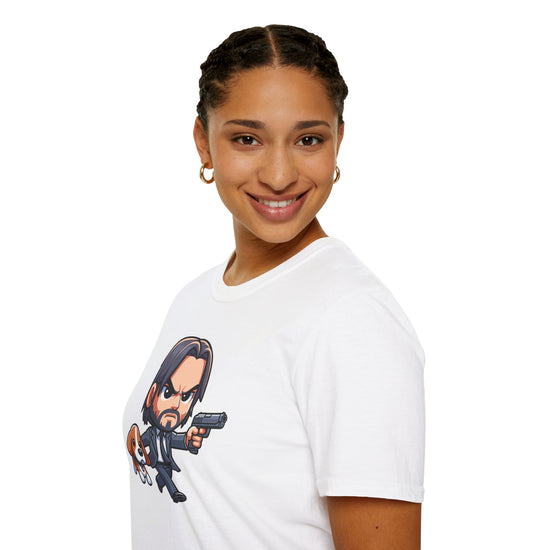 John Wick And Daisy Unisex Softstyle T-Shirt - Fandom-Made