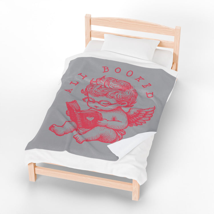 All Booked Velveteen Plush Blanket