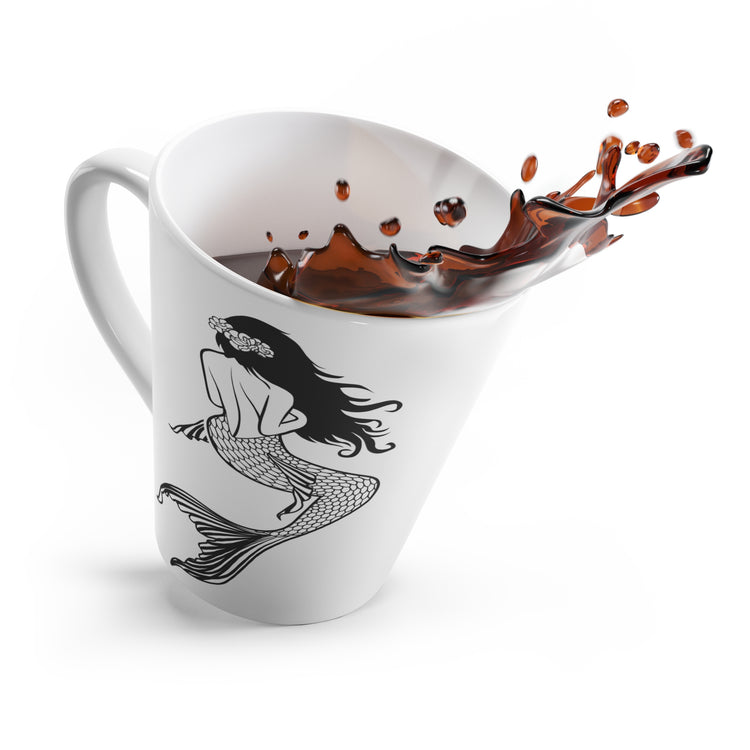 Mermaid Waiting Latte Mug - Fandom-Made
