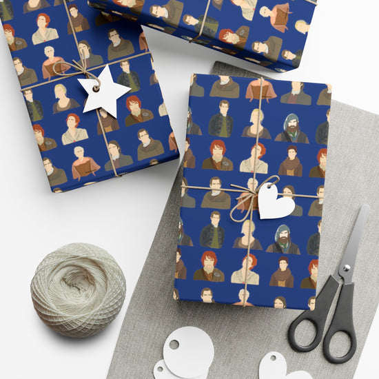 Outlander Characters Gift Wrap - Fandom-Made