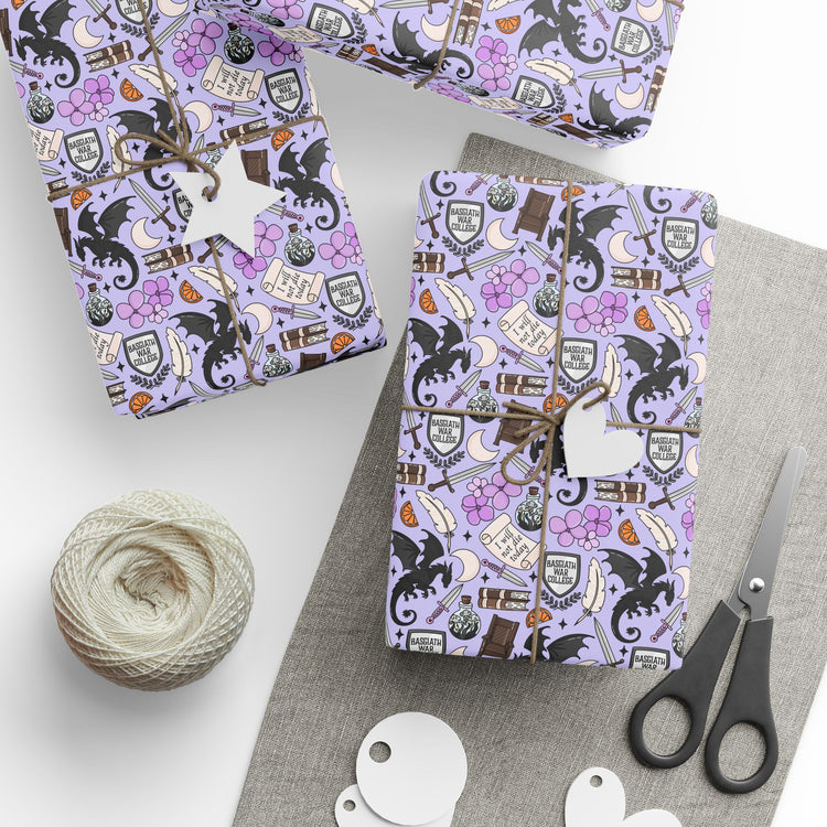 Fourth Wing Collage Wrapping Paper