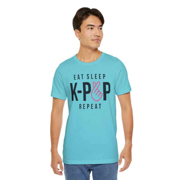 Eat Sleep K-Pop Repeat Unisex T-Shirt
