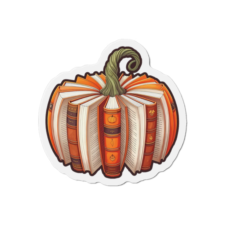 Bookish Pumpkin Die-Cut Magnet