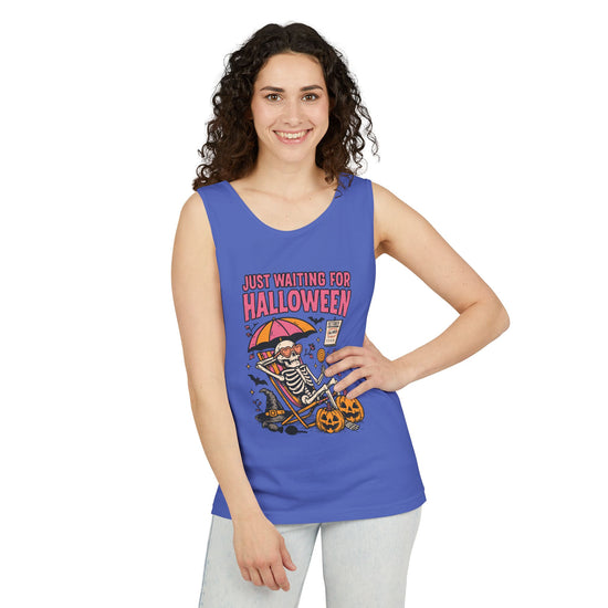 Just Waiting For Halloween Tank Top - Fandom-Made