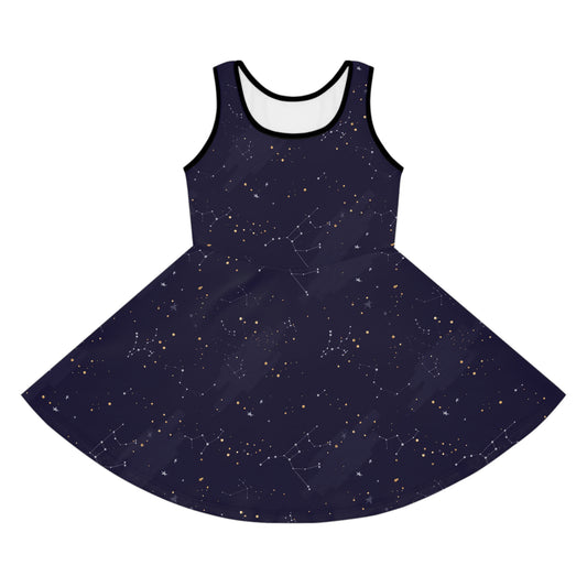 Galaxy Far Away Girls' Sleeveless Sundress - Fandom-Made