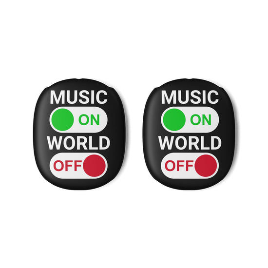 Music On World Off AirPod Max Case - Fandom-Made
