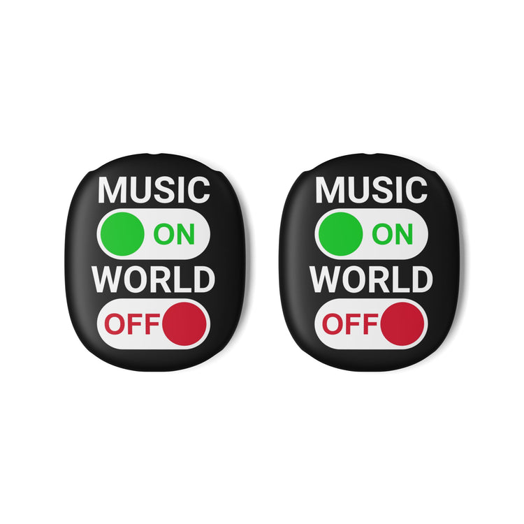 Music On World Off AirPod Max Case - Fandom-Made
