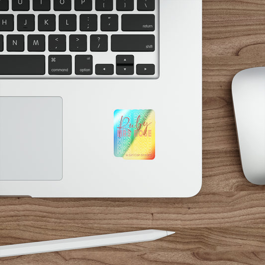 Mrs. Rose Holographic Sticker