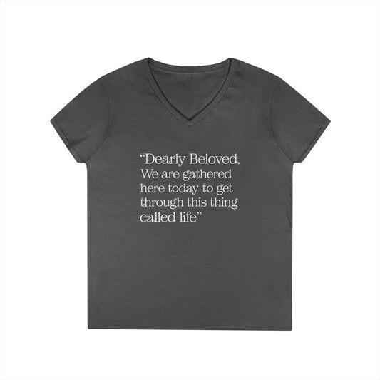 Dearly Beloved V-Neck Tee - Fandom-Made