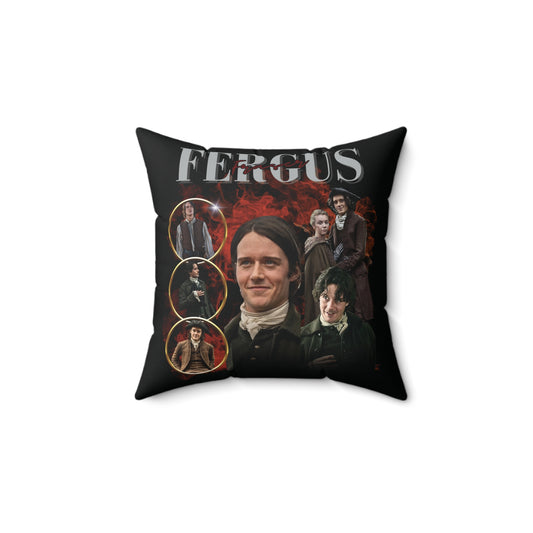 Fergus Fraser Faux Suede Square Pillow - Fandom-Made