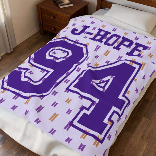 J-Hope 94 Velveteen Plush Blanket