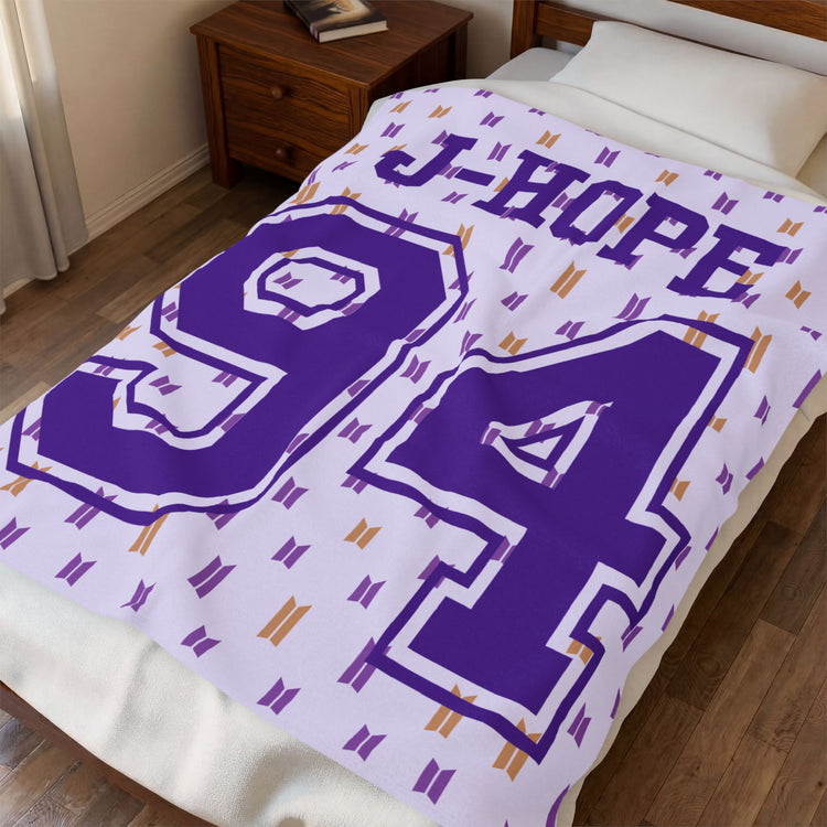 J-Hope 94 Velveteen Plush Blanket